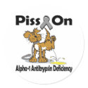 Piss On Alpha-1 Antitrypsin Deficiency stickers by animals4acause Piss On Alpha-1 Antitrypsin Deficiency stickers