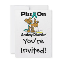 Piss On Anxiety Disorder Invitations