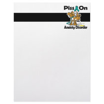 Piss On Anxiety Disorder Custom Letterhead