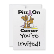 Piss On Cancer Invites