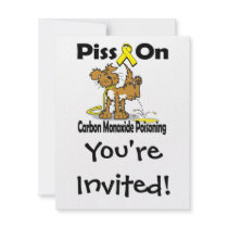 Piss On Carbon Monoxide Poisoning Personalized Invites