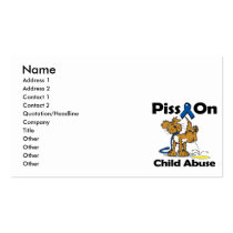 Piss On Child Abuse Business Card Templates