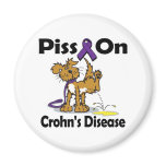 Piss On Crohns Disease (purple) Fridge Magnets