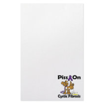 Piss On Cystic Fibrosis Stationery Design