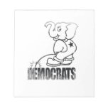 Piss on democrats Faded.png Note Pad