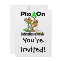 Piss On Duchenne Muscular Dystrophy Invitation