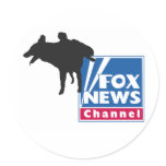 Piss on Fox Sticker