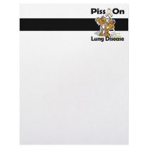 Piss On Lung Disease Letterhead Design