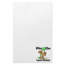 Piss On Lyme Disease Stationery Paper