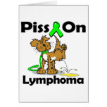 Piss On Lymphoma (Lime Green) Cards