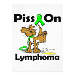 Piss On Lymphoma (Lime Green) Custom Invitations