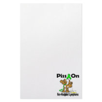 Piss On Non-Hodgkins Lymphoma Customized Stationery