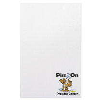 Piss On Prostate Cancer Stationery Paper
