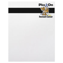 Piss On Stomach Cancer Letterhead Template