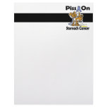 Piss On Stomach Cancer Letterhead Template