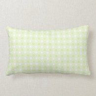 Pistachio Polka Dot Pattern Throw Pillows