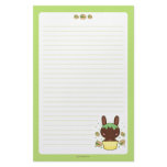 Pistachio Truffle Bunny Personalized Stationery