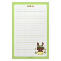Pistachio Truffle Bunny Personalized Stationery