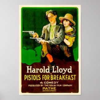 Pistols for Breakfast Vintage Movie Poster