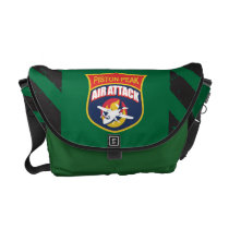 Piston Peak Air Attack Badge Courier Bag at Zazzle