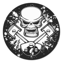 Piston Pistoff 1 Round Sticker