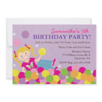 Pit Ball Birthday Party Invitations