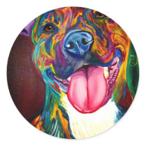 Pit Bull #2 Round Stickers