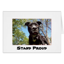 Pit Bull A Family Dog Greeting Card