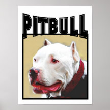 Pit Bull Art poster