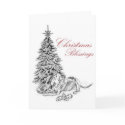 Pit bull Christmas card