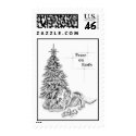 Pit Bull Christmas Stamp