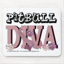 Pit Bull Diva mousepads