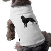 Pit Bull Dog Grunge Silhouette Pet Clothing