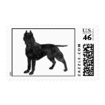 Pit Bull Dog Grunge Silhouette postage