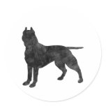 Pit Bull Dog Grunge Silhouette stickers