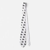 Pit Bull Dog Grunge Silhouette Ties