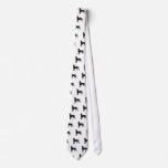 Pit Bull Dog Grunge Silhouette ties