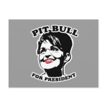 Pit Bull for President Postcard