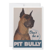 Pit Bull Personalized Invitation