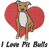 Pit Bull Love embroidered shirts