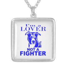 PIT BULL LOVER NOT A FIGHTER NECKLACE
