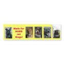 Pit Bull: Made for Hugs not thugs! bumper stickers by adams387 Pit Bull: Made for Hugs not thugs! bumper stickers