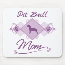 Pit Bull Mom Mouse Pads