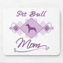 Pit Bull Mom Mouse Pads