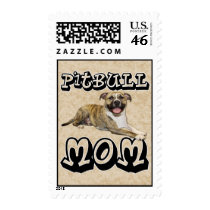 Pit Bull MOM - Tigger Postage Stamps