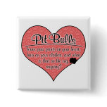 Pit Bull Paw Prints Dog Humor Pinback Button