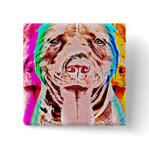 Pit Bull Pop Art Buttons