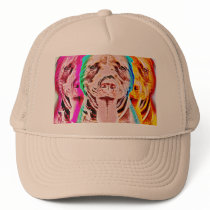 Pit Bull Pop Art Mesh Hat