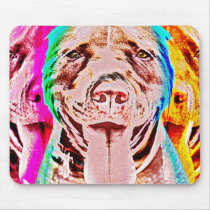 Pit Bull Pop Art Mouse Pads
