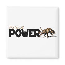 Pit Bull Power! Refrigerator Magnets